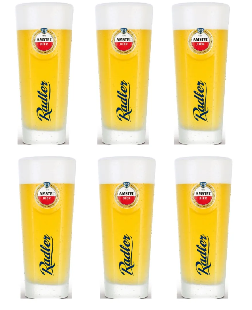 Amstel Bierglazen Radler - 300 ml - 6 stuks