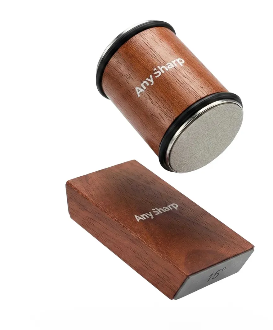 AnySharp Rollende Messenslijper met Magnetische Hoekgeleider
