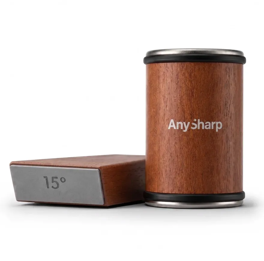 AnySharp Rollende Messenslijper met Magnetische Hoekgeleider