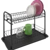 Artex Afdruiprek Black Globe - Zwart Metaal