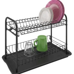 Artex Afdruiprek Black Globe - Zwart Metaal