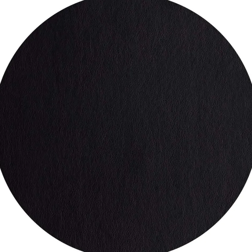 ASA Selection Placemat - Leather Optic Fine - Zwart - Afwasbaar - ø 38 cm