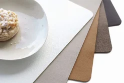 ASA Selection Placemat - Leather Optic Fine - Stone - Afwasbaar - 46 x 33 cm
