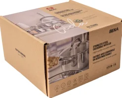 Beka Kookpan met glazen deksel - Cicla - RVS - ø 24 cm / 5.2 liter - geschikt voor alle warmtebronnen