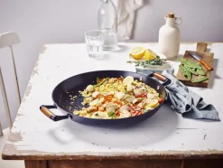 Beka Paella pan met 2 zijgrepen Mandala Gietijzer ΓΈ 36 cm - keramische anti-aanbaklaag - geschikt voor alle warmtebronnen