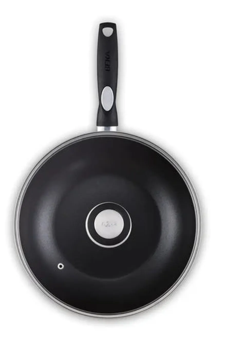 Beka Wokpan met glazen deksel Pro Induc ø 28 cm - keramische anti-aanbaklaag
