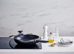 Beka Wokpan met glazen deksel Pro Induc ø 28 cm - keramische anti-aanbaklaag