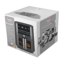 Berlinger Haus Airfryer XXXL Mat Antraciet - met Kijkvenster - 8 Liter - 1650W