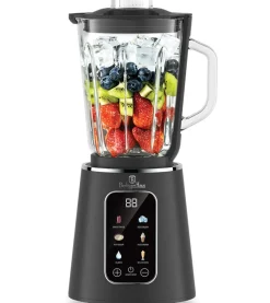 Berlinger Haus Blender Digitaal Mat Antraciet - Glazen Kan - 1.5 Liter - 1000W