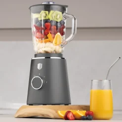 Berlinger Haus Blender Mat Antraciet - Glazen Kan - 1.5 Liter - 1000W