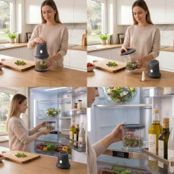 Berlinger Haus Hakmolen Antraciet - 2-in-1 - 4 Messen - 300W