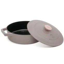 Berlinger Haus Hapjespan / Sauteerpan Taupe - Gietijzer - ø 26 cm - geschikt voor alle warmtebronnen - geëmailleerde anti-aanbaklaag