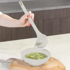 Berlinger Haus Keukengerei Set met Standaard Mat Crème - Siliconen - 6-delig