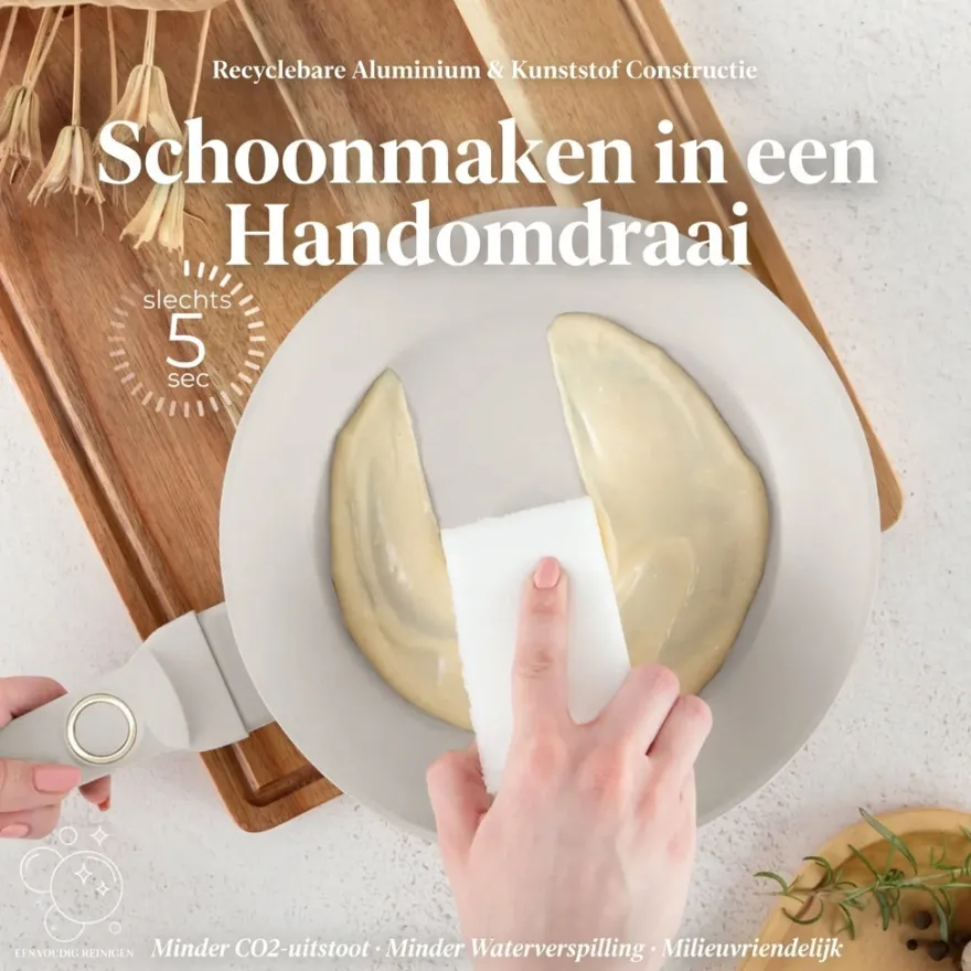 Berlinger Haus Koekenpan Mat Crème ø 20 cm - geschikt voor alle warmtebronnen - standaard anti-aanbaklaag