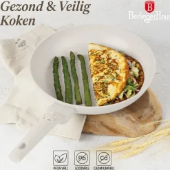 Berlinger Haus Koekenpan Mat Crème ø 20 cm - geschikt voor alle warmtebronnen - standaard anti-aanbaklaag
