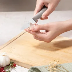 Berlinger Haus Messenset met Messenmagneetstrip Acaciahout Taupe - 6-delig - Koksmes, Broodmes, Santokumes, Officemes & Schilmes