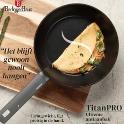 Berlinger Haus Pannenset Mat Antraciet 7-Delig - Kookpan ø 20, 24, 28 cm, Koekenpan ø 20 & 24 cm - geschikt voor alle warmtebronnen