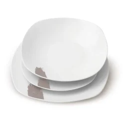 Berlinger Haus Serviesset Taupe - 18-Delig / 6 Personen - 6 dinerborden, 6 ontbijtborden en 6 diepe borden