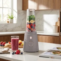 Berlinger Haus Smoothie Blender to Go Taupe - Inclusief 2 Bekers - 320W