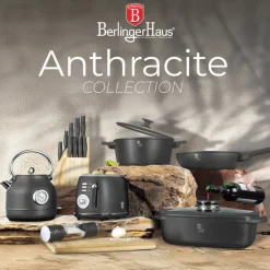 Berlinger Haus Smoothie Blender to Go Mat Antraciet - Inclusief 2 Bekers - 320W