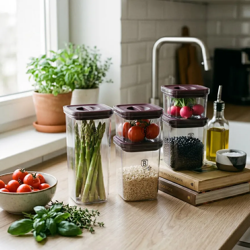 Berlinger Haus Voorraadpottenset Mat Bordeaux 5-delig