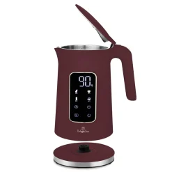 Berlinger Haus Waterkoker Digitaal Mat Bordeaux - Temperatuurinstelling - 1.7 Liter - 2200W