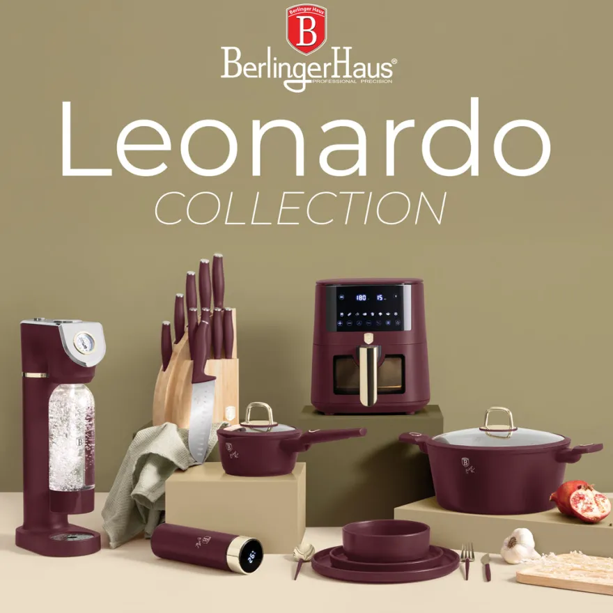 Berlinger Haus Waterkoker Digitaal Mat Bordeaux - Temperatuurinstelling - 1.7 Liter - 2200W