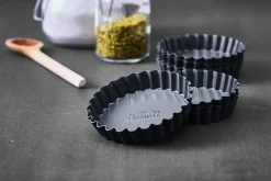 Birkmann Taartvorm / Bakvorm / Quichevorm met losse bodem Premium Baking ø 10 x 2 cm - 6 Stuks