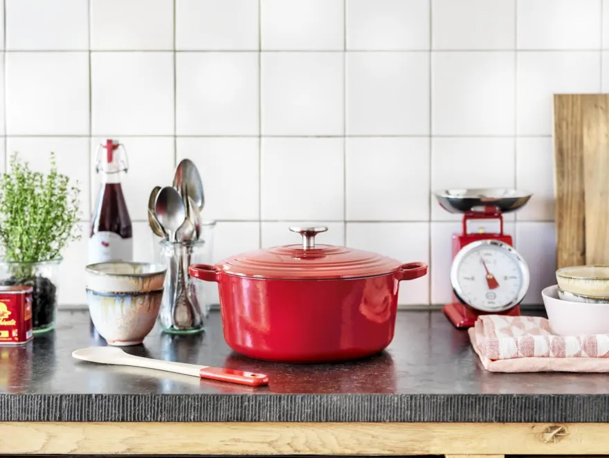 BK Braadpan Bourgogne Chili Red - ø 26 cm / 5.3 Liter