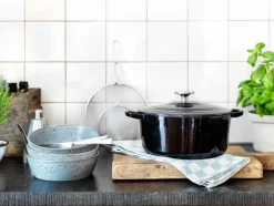 BK Braadpan Bourgogne Jet Black Gietijzer ø 26 cm / 5.3 Liter - geëmailleerde anti-aanbaklaag