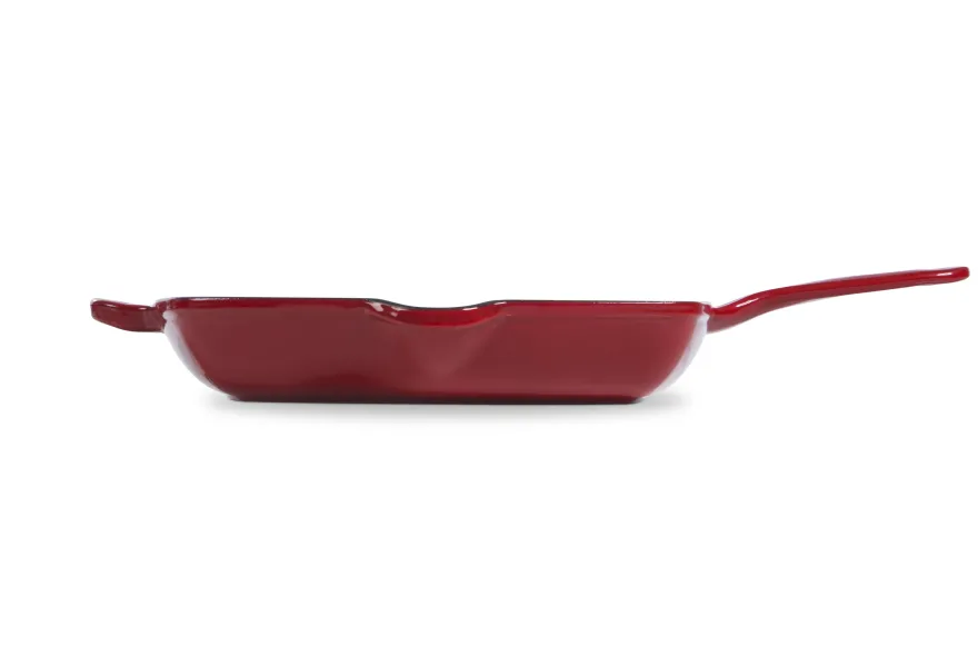 BK Grillpan Bourgogne Chili Red Gietijzer 26 x 26 cm - geëmailleerde anti-aanbaklaag