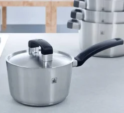 BK Pannenset Conical Cool 5-delig - RVS - Kookpan ø 16, 18, 20, 24 cm & Steelpan ø 16 cm