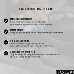 Blackwell Braadpan Cast Iron Gietijzer ø 24 cm