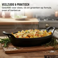 Blackwell Ovenschaal Cast Iron Gietijzer Ovaal 21 x 15 x 4 cm - zonder anti-aanbaklaag