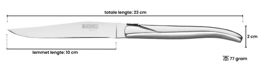 Blackwell Steakmessen Laguiole - RVS - 6 Stuks