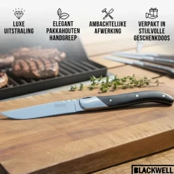 Blackwell Steakmessen Laguiole - Pakkahout - 6 Stuks