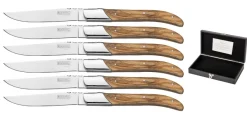 Blackwell Steakmessen Laguiole - Olijfhout - 6 Stuks