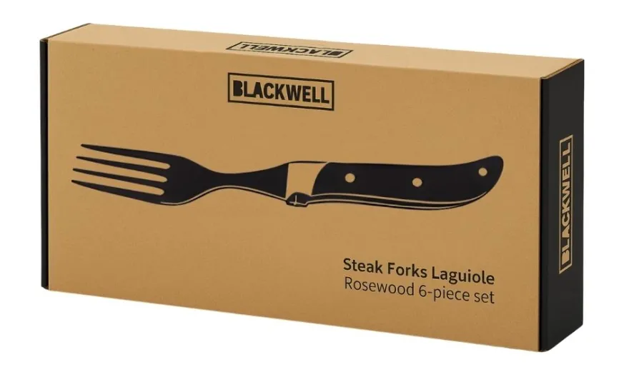 Blackwell Steakvorken Laguiole - Rozenhout - 6 Stuks