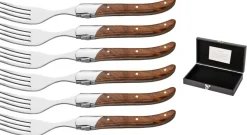 Blackwell Steakvorken Laguiole - Rozenhout - 6 Stuks