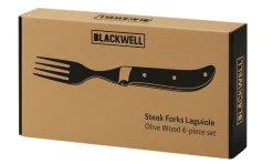 Blackwell Steakvorken Laguiole - Olijfhout - 6 Stuks