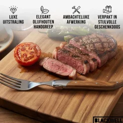 Blackwell Steakvorken Laguiole - Olijfhout - 6 Stuks
