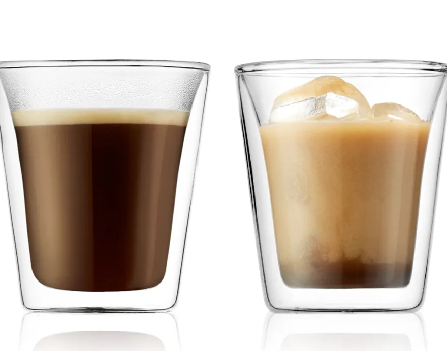 Bodum Dubbelwandige koffie- / theeglazen Canteen - gepatenteerd ventiel - 200 ml - 2 stuks
