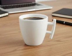 BonBistro Koffiekop Yong Squito 170 ml - Wit - 6 stuks