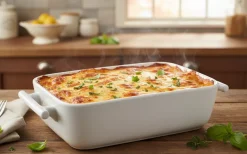 BonBistro Ovenschaal Yong Squito - Wit - 20 x 14 x 6 cm / 1.1 Liter - 2 stuks