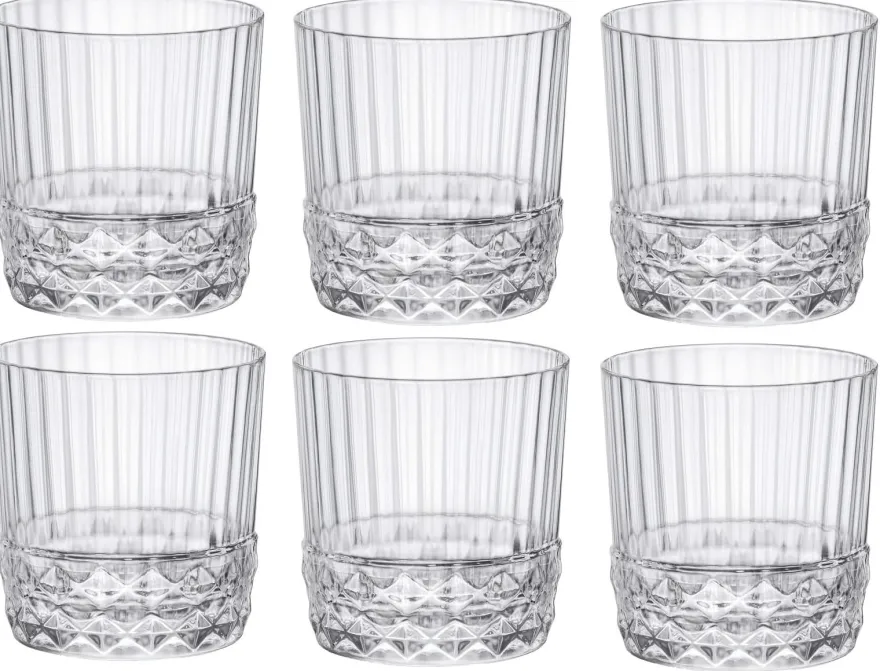 Bormioli Rocco Cocktailglazen / Whiskey Glazen / Waterglazen America 20's - 380 ml - 6 stuks