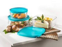 Bormioli Rocco Glazen Vershoudbakje Frigoverre - Blauw - ø 18 cm / 1.59 liter