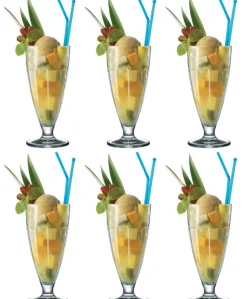 Bormioli Rocco IJscoupe - Sorbetglazen - Milkshake glas - Rock Bar - 380 ml - 6 stuks