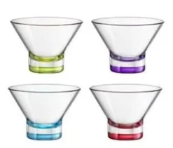Bormioli Rocco IJscoupes Ypsilon Gekleurd - 375 ml - 4 stuks
