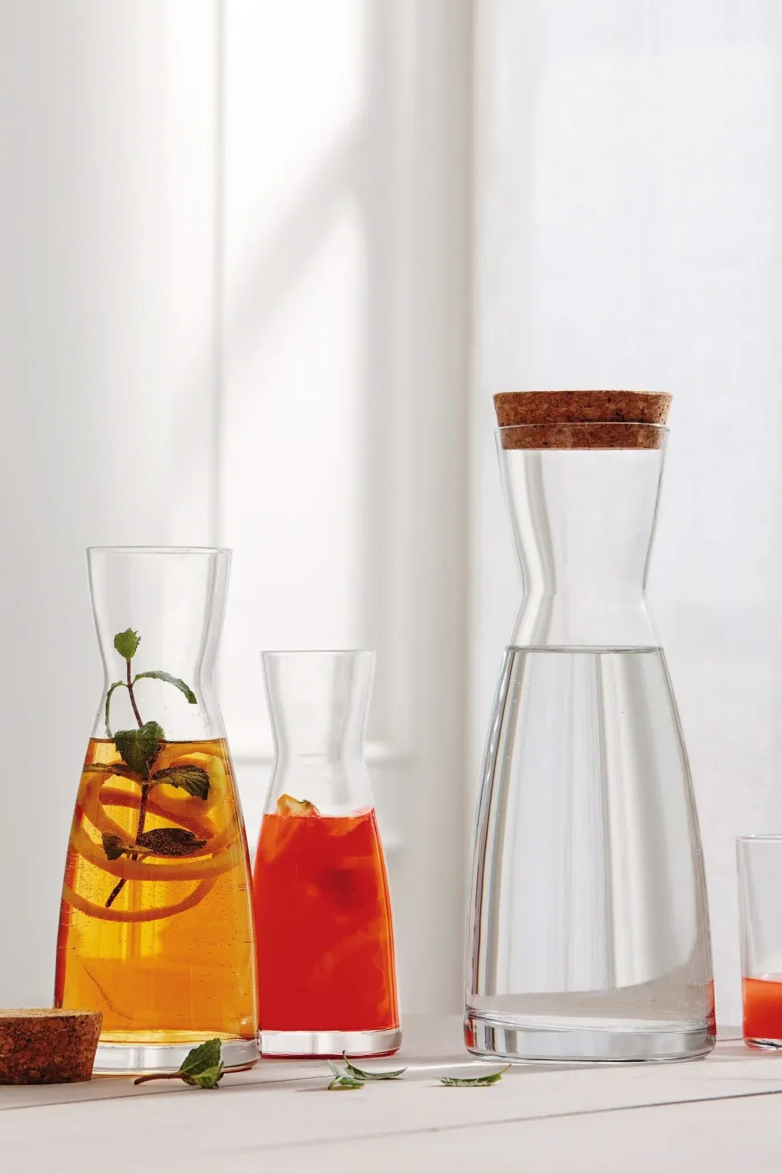 Bormioli Rocco Karaf met Kurk / Waterkaraf - Ypsilon - 1 liter