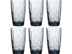 Bormioli Rocco Longdrinkglazen Diamond - Blauw - 470 ml - 6 stuks
